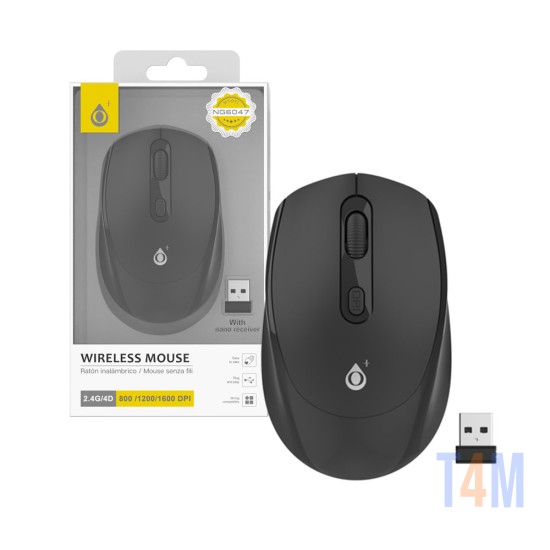 OnePlus Wireless Mouse NG6047 with Nano Receiver 2.4Ghz Black